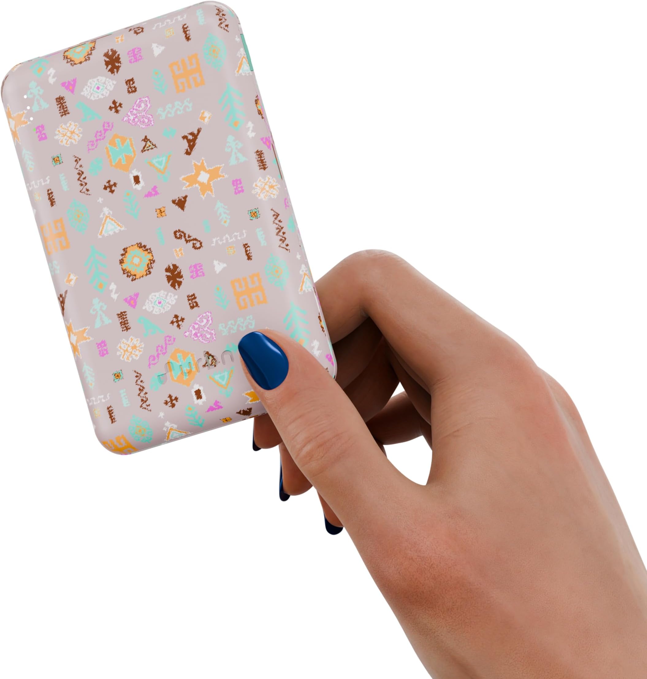 URBN X PAYAL Singhal 10000 mAh Slimmest Nano Power Bank | 22.5W Super Fast Charging | Pocket-Sized| Mixed Output Ports (USB-A + Type-C) for Quick Charge | Two-Way Fast Charge (Pink)