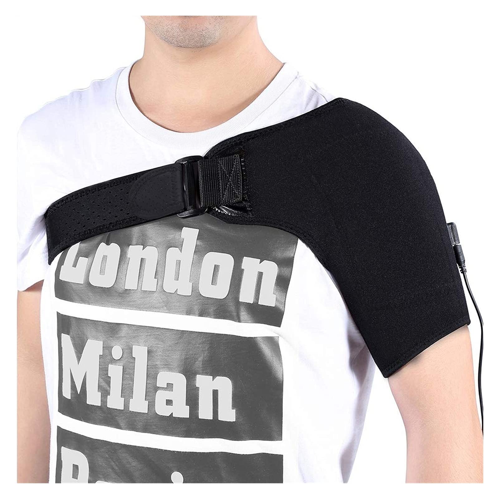 Buy Shoulder Heat Brace Adjustable Electric Shoulder Heating Pad with