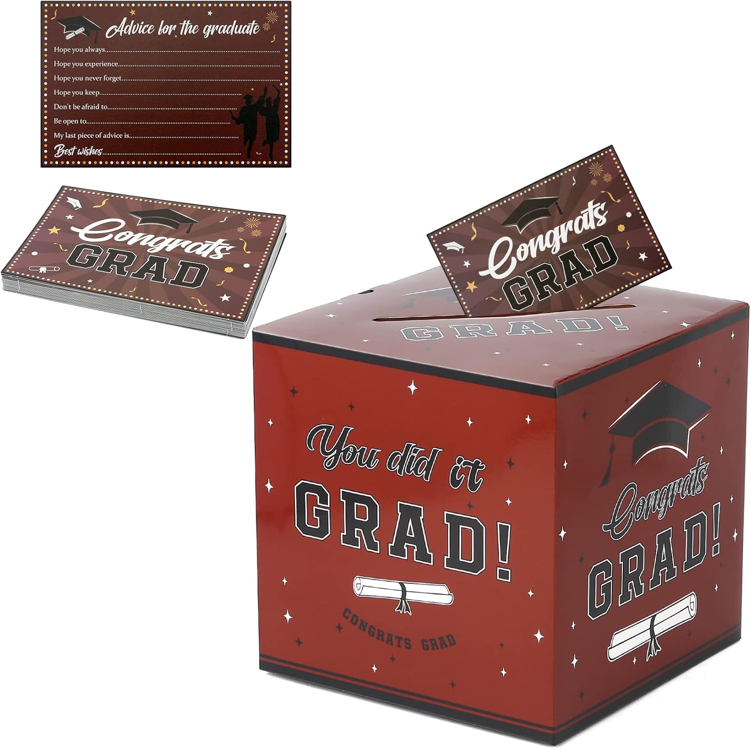 Amazon.com: 2023 Graduation Decorations Box Graduation Card Box with ...