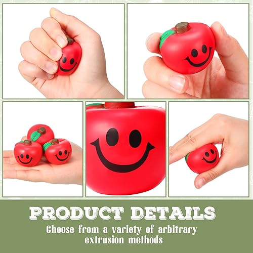Miniatura 4 de Jerify 50 unidades de bolas de frutas para el estrés, bolas de estrés de frutas rojas, bolas de estrés de espuma suave, regalos de fiesta a granel