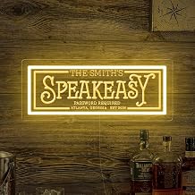 Custom Speakeasy Lounge Neon Sign Dimmable Home Bar LED Neon Light Personalized Speakeasy Lounge Bar Wall SIgn,Christmas Gifts For Man, Mancave Decor