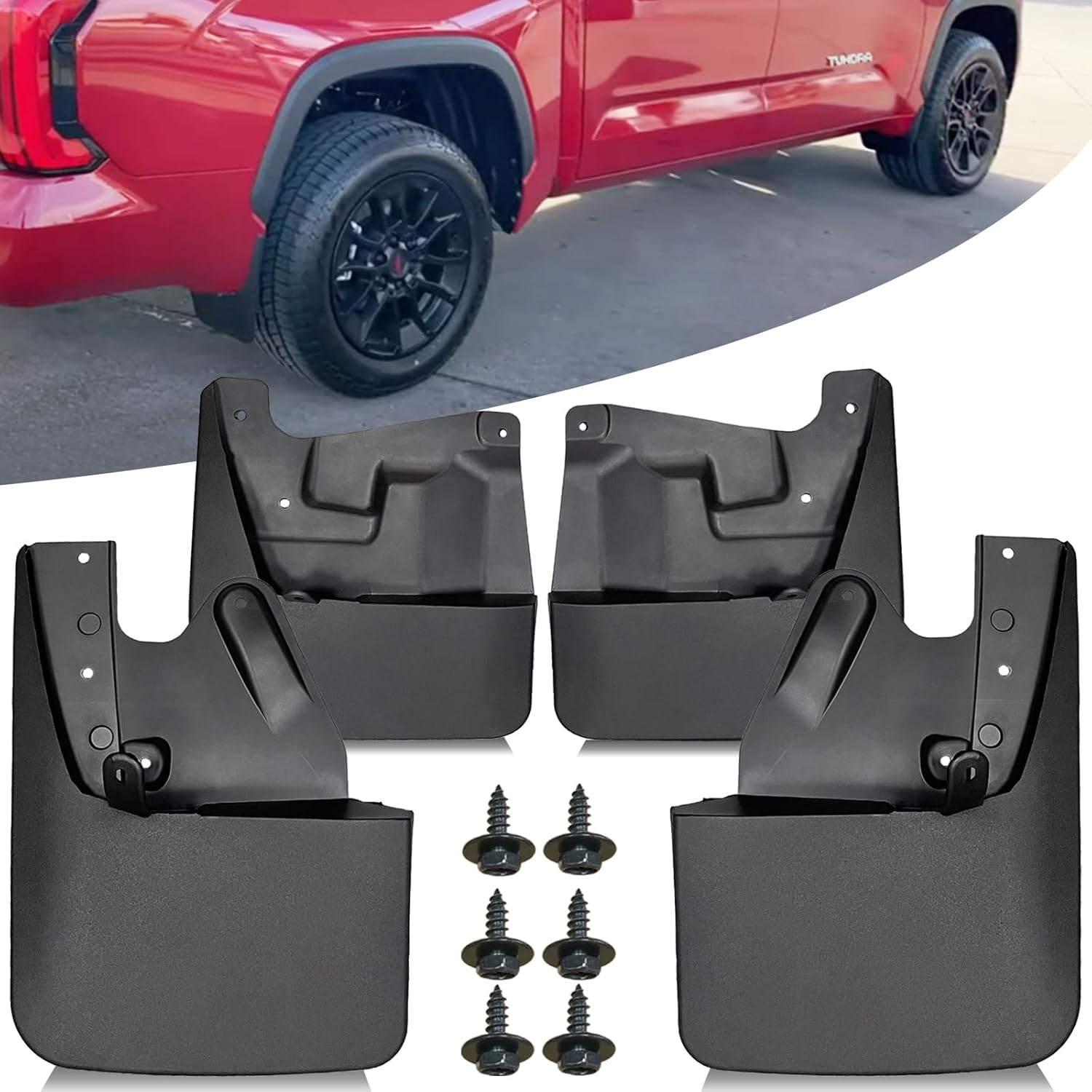 ANMOSVO Mud Flaps for 2022 2023 Toyota Tundra Accessories