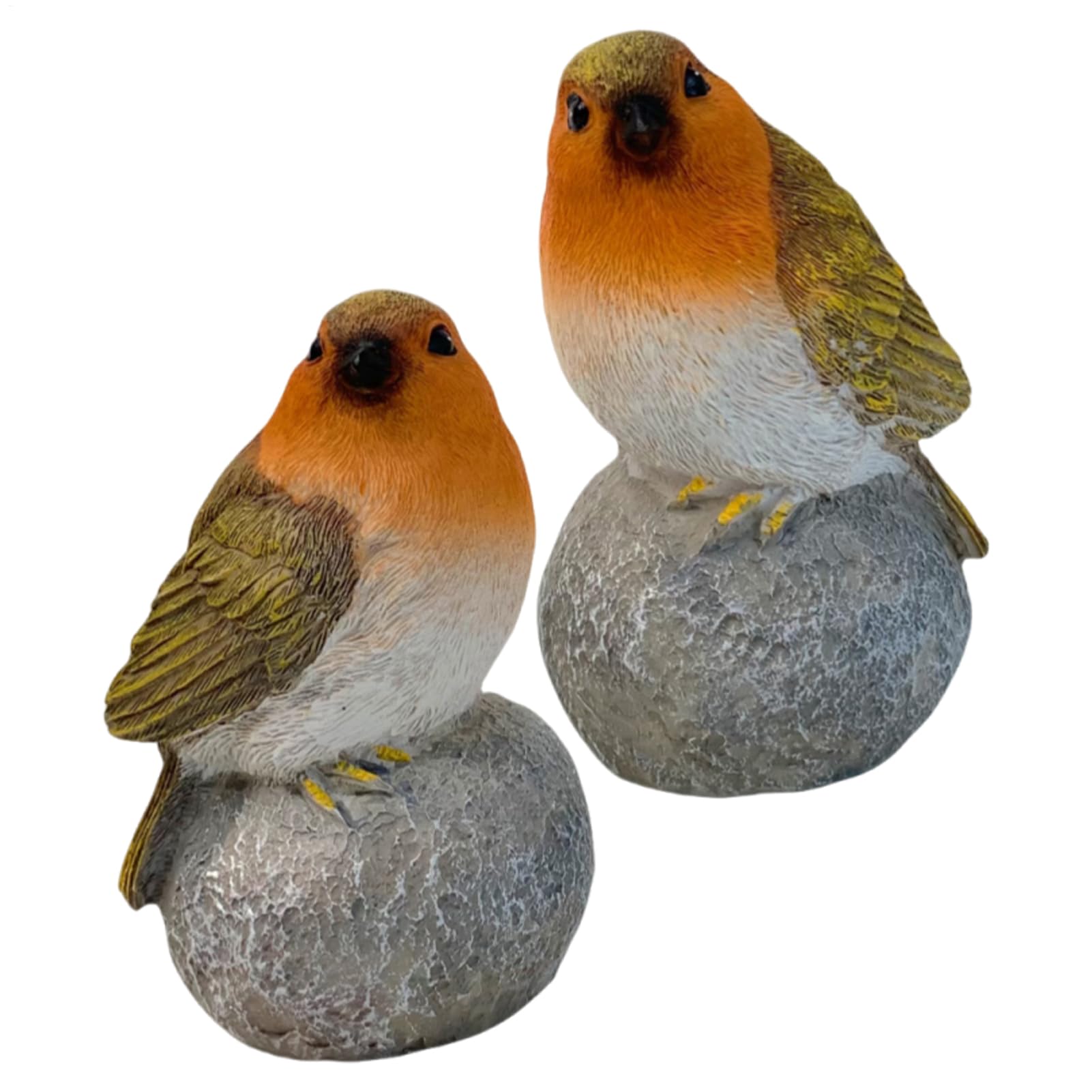 Figurines d'oiseaux décoratifs pelouse cour balcon lot de 2