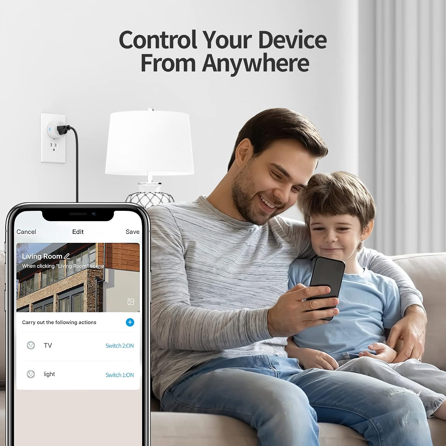 Smart Plug, Bototek Mini WiFi Plugs Work with Alexa & Google Assistant, Smart Outlet with Timer & Group Controller, WiFi Outlet for Home, No Hub Required, ETL & FCC Certified, 2.4G WiFi Only, 4 Pack