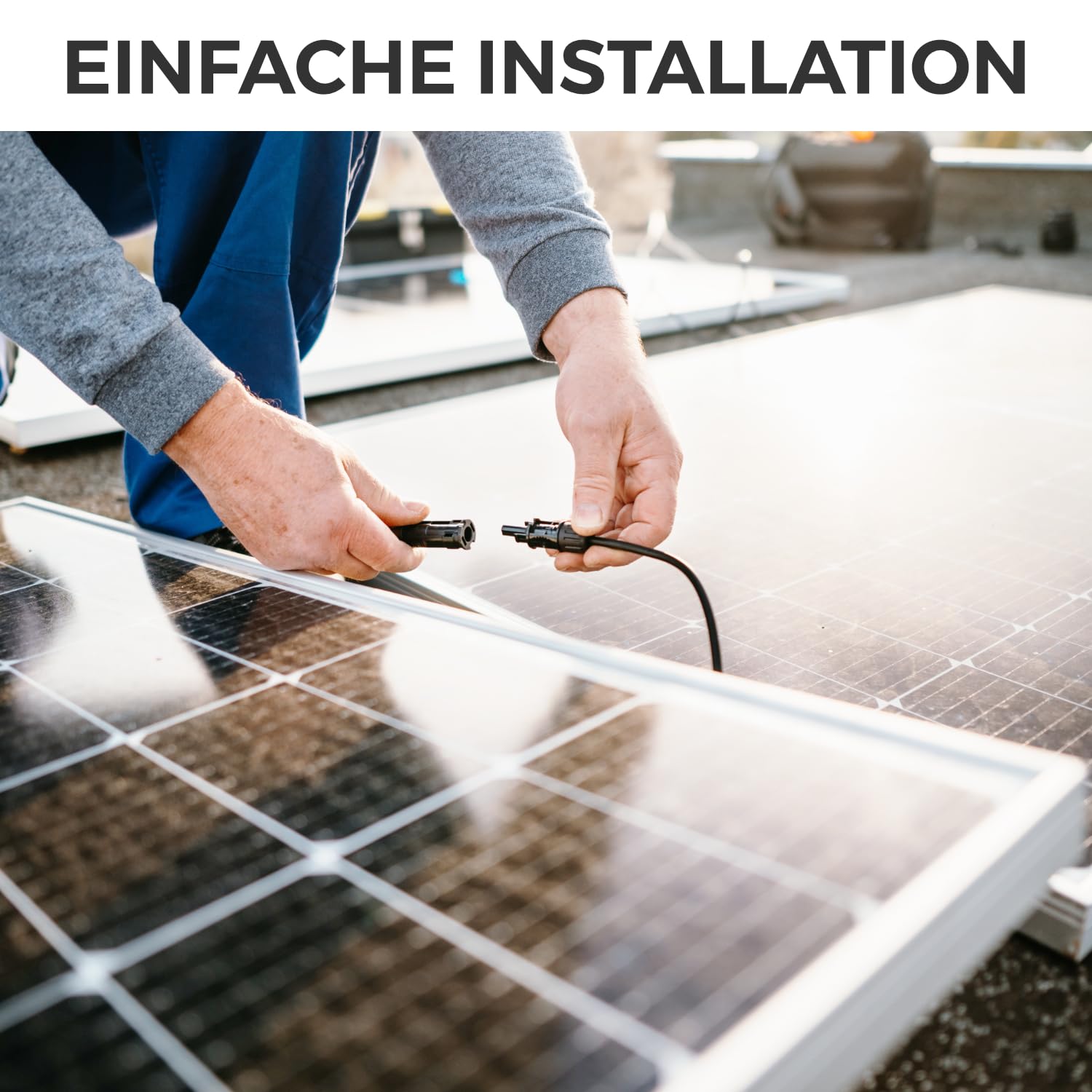 deleyCON 25m PV4 Solarkabel Verlängerung Set 4mm² für Photovoltaik-Anlagen - Verlängerungskabel für Serielle & Parallele Verkabelungen - 1kV AC 1,5kV DC - Wetterfest UV-Beständig IP68 - Rot & Schwarz