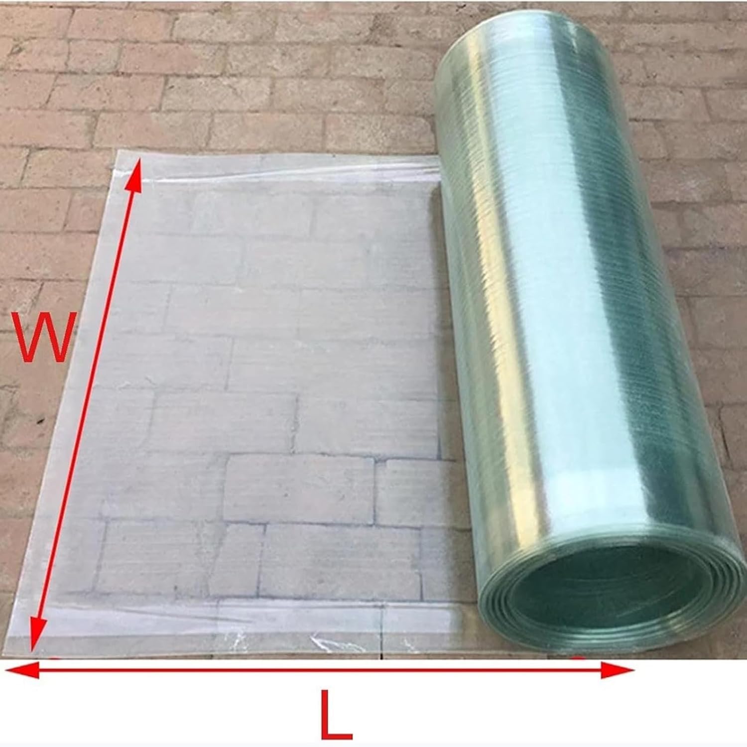 bujnie Fiberglass Lighting Sheet for Outdoor use Polycarbonate Sheets Roof Sheets for Industrial Plants, Storage Areas, Terraces, Greenhouses (1x25m/3.28x82ft)