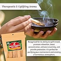 Vista 4 de Palitos de incienso Hanan Palo Santo Incienso 2.47 oz o 2.5oz de Incienso Palo Santo Palosanto Bursera Graveolens Corte Artesanal Varilla