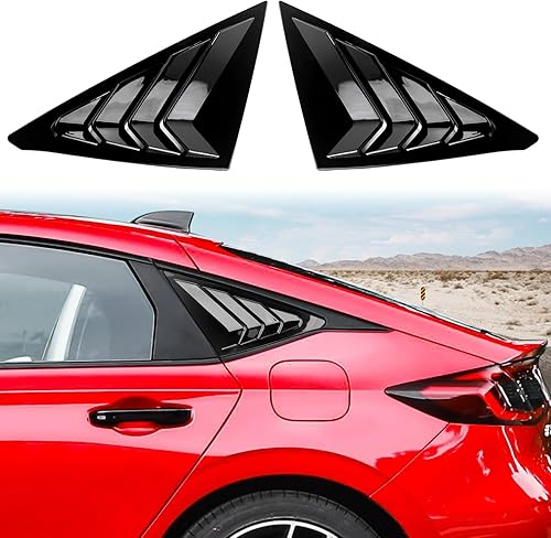 CKE 2 piezas Hatchback para Honda Civic 2022 2023 2024 Accesorios Auto Auto Exterior Exterior Lateral Lateral Lateral Rejilla de Ventilación de Aire