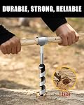 Mettre à niveau les outils de Bushcraft, 1 X 10'' Perceuse de bois d'Auger main, éponge pour le forage facile, augure d'oeil Scotch Protable, équipement de survie en plein air pour camping Backpacking randonnée