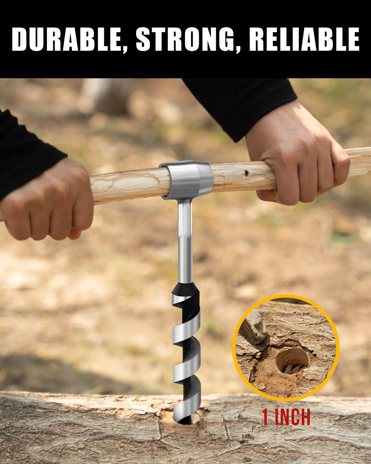 Upgrade Bushcraft Tools, 1 X 10'' Hand Auger Wood Drill, Sha -5 Upgrade Bushcraft Tools, 1 X 10'' Hand Auger Wood Drill, Sha -5