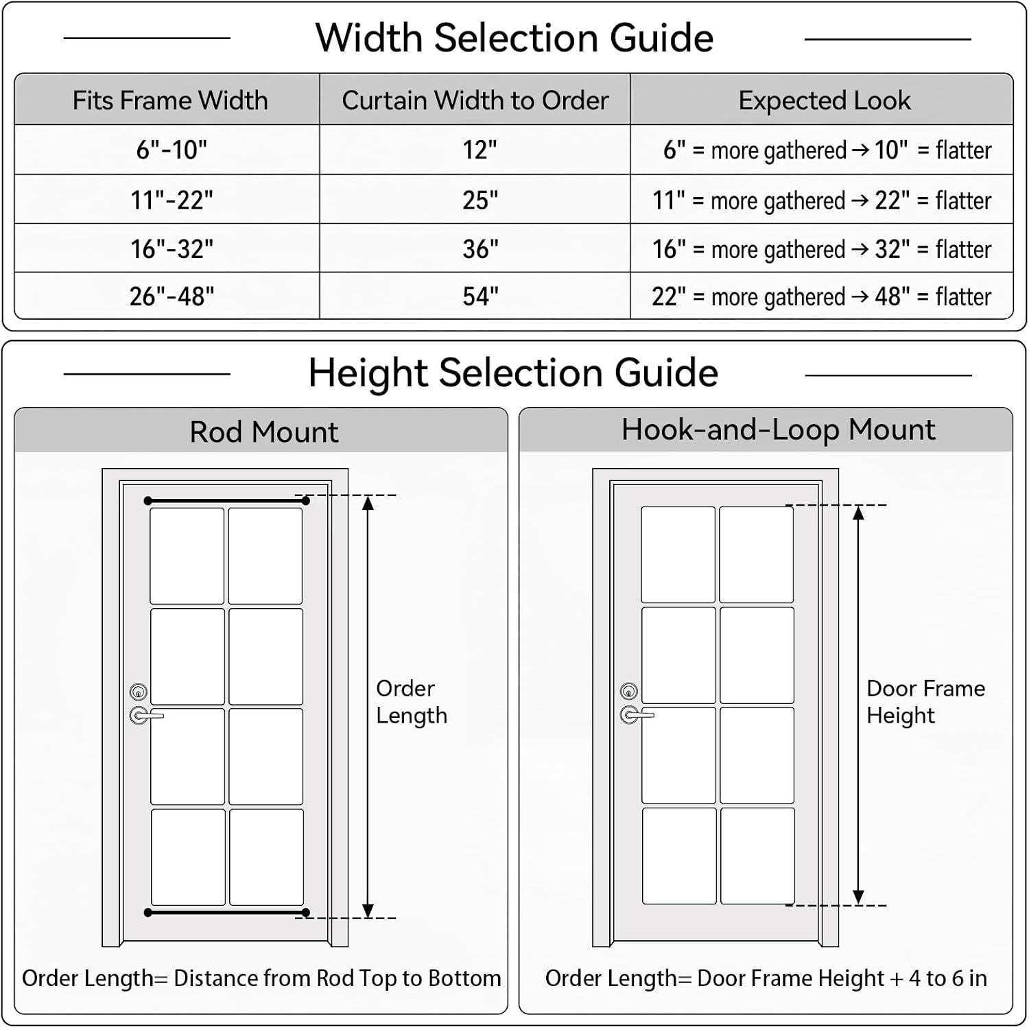 Vatge Front Door Sidelight Curtains with Magic Tape - 12x72 Door Window Covering, 50% Sunlight Blocking French Curtain, 1 Panel, W12 x L72, Pure White