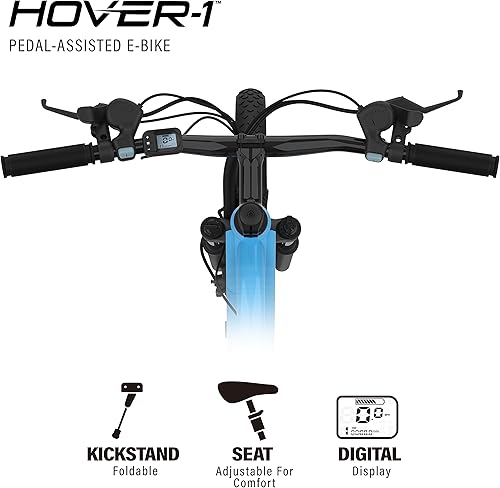 Miniatura 4 de Hover-1 Bicicleta eléctrica Instinct con motor de 350 W, velocidad máxima de 15 mph, neumáticos de 26 pulgadas y bicicleta eléctrica de 40 millas de