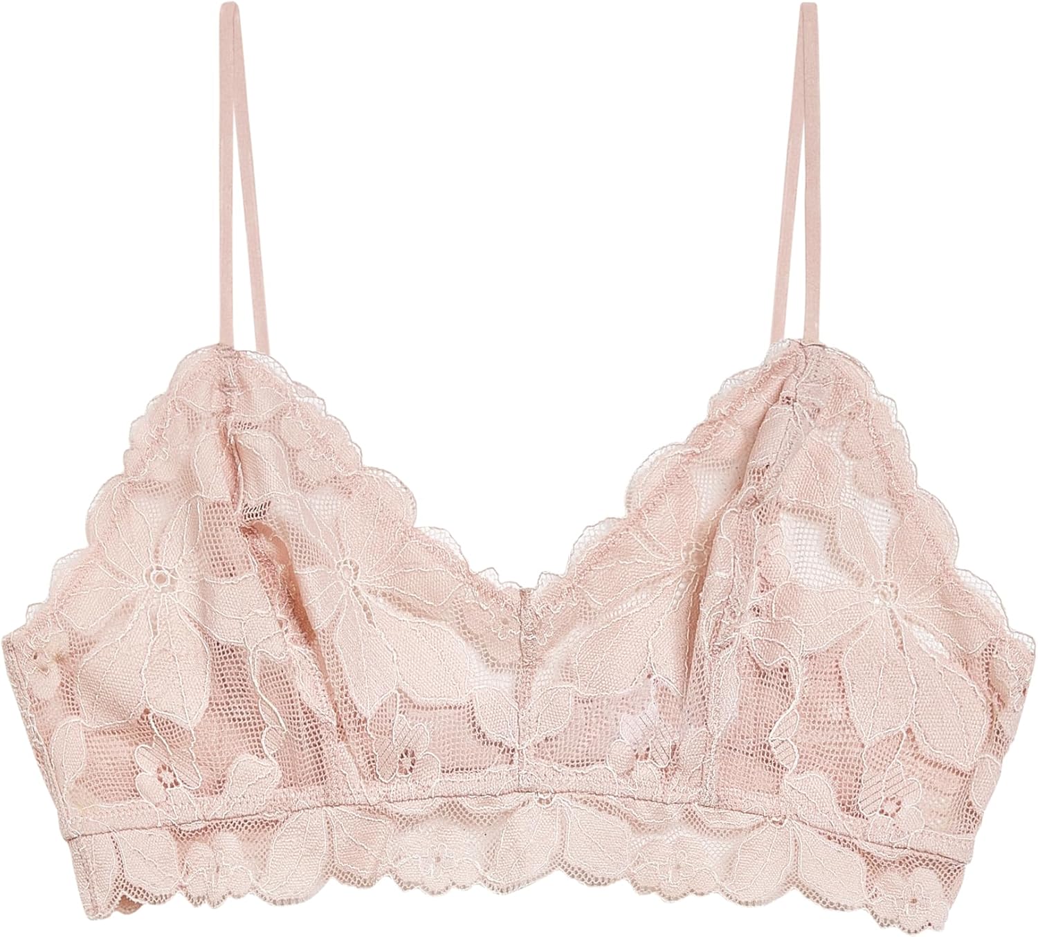 b.tempt'd Womens Feeling Famous Unlined Wire Free Floral Lace Bralette, 910209 - Image 5