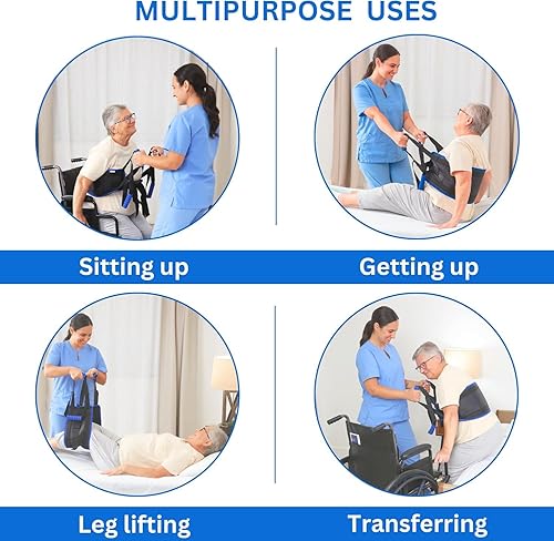 Miniatura 2 de EYRA Eslinga de transferencia – Eslinga de elevación de pacientes de 35 pulgadas para el hogar – Asistencia de elevación para ancianos,
