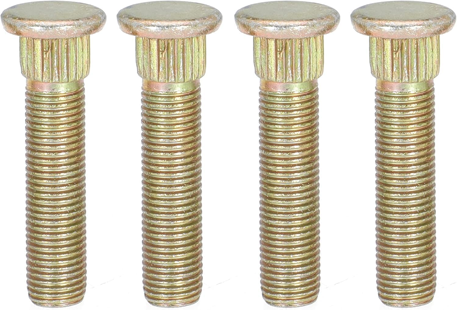 Front Wheel Stud for Polaris for Ranger for Crew for RZR for Sportsman for Trail ACE XP XP4 RZR 4 570 700 800 900 2002-2022 Replace 7517871, 3/8" x 24 Thread x 1-3/4" Long (4Pcs)