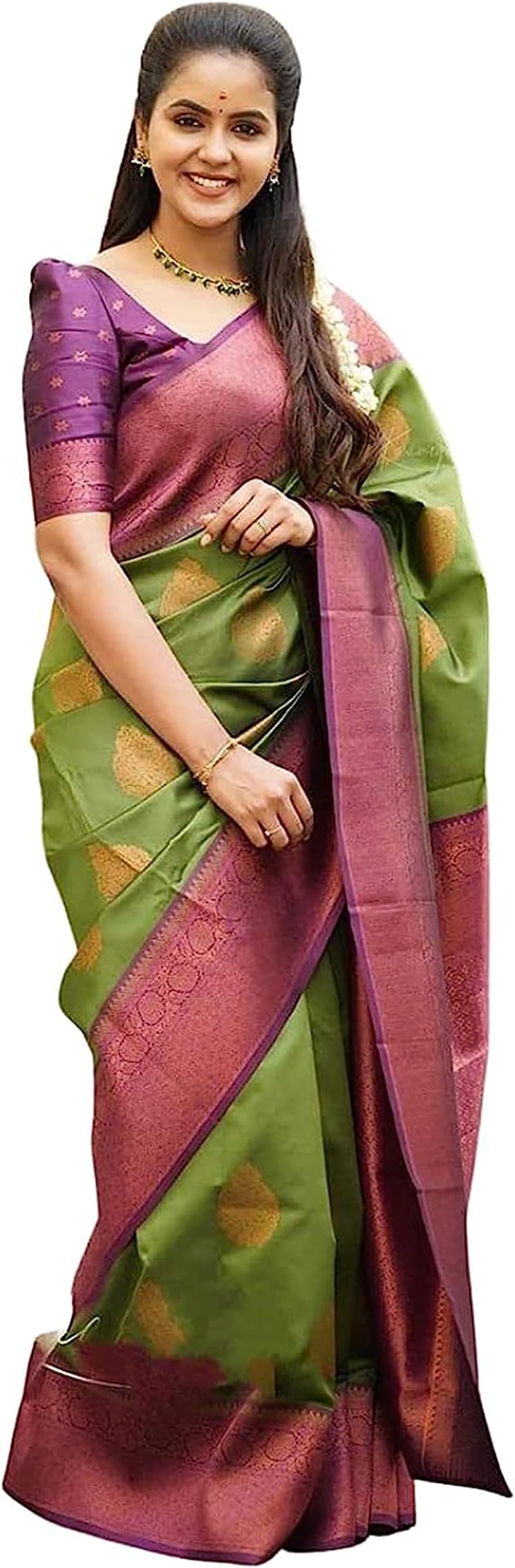 Womens Banarasi Saree Saree (pack of 1)