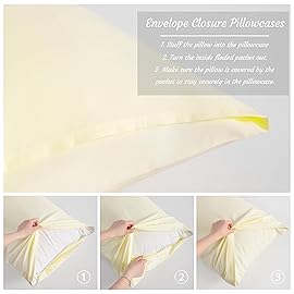 NTBAY Toddler Pillow Cases Set of 2, 2 Pack Brushed Microfiber 14x20 Pillow Cases, Soft, Wrinkle, Fade, Stain Resistant Ivory Pillow Cases with Envelope Closure, 14x20 Inches, Ivory