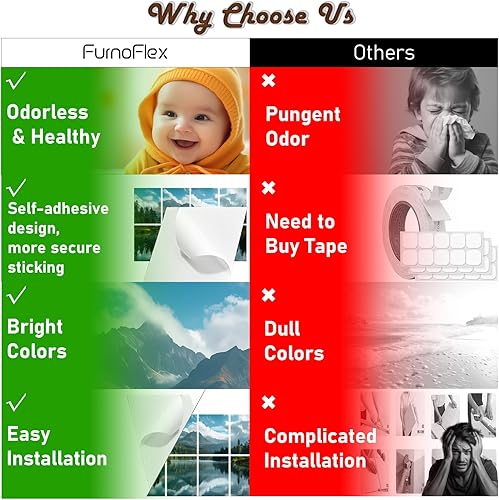 Miniatura 8 de FurnoFlexArt Acoustic Panels Tiles Decorative Room Sound Proof Foam Absorbing Panels Noise Dampening Canceling Reducing Blocker for Walls (Mountain