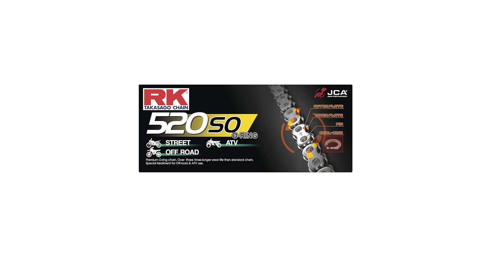 専用です(*^ω^*) RK Chain 520 ZXW Steel Grey with XW seals