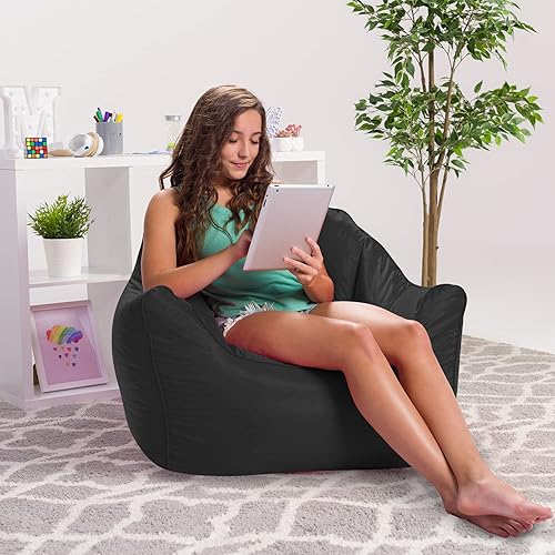 Miniatura 394 de Posh Creations Puf estructurado cómodo para jugar, leer y ver la televisión, Malibu Lounge, tela de lona para colorear, criaturas Criaturas de tela