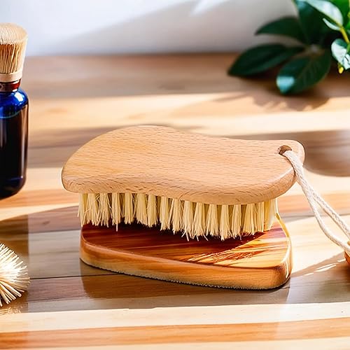 Miniatura 7 de Haowuliao Cepillo para manchas de lavandería con fibra de sisal natural, cepillo removedor de manchas para ropa (cepillo de lavandería 2)