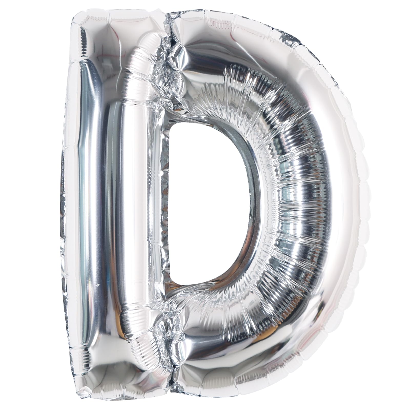 TONIFUL Silver Letter D Balloon 16Inch Foil Alphabet D Birthday Party Decor — image 1