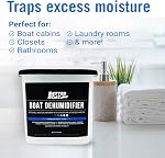 Absorbeur d'humidité Boat Déshumidificateur Absorbeurs d'humidité Détergent d'odeur de charbon pour se débarrasser de l'odeur du Damp & Humidité , Pas de recharge pour le sous-sol, placard, maison, RV ou de la navigation de plaisance sans parfum paquet de 2