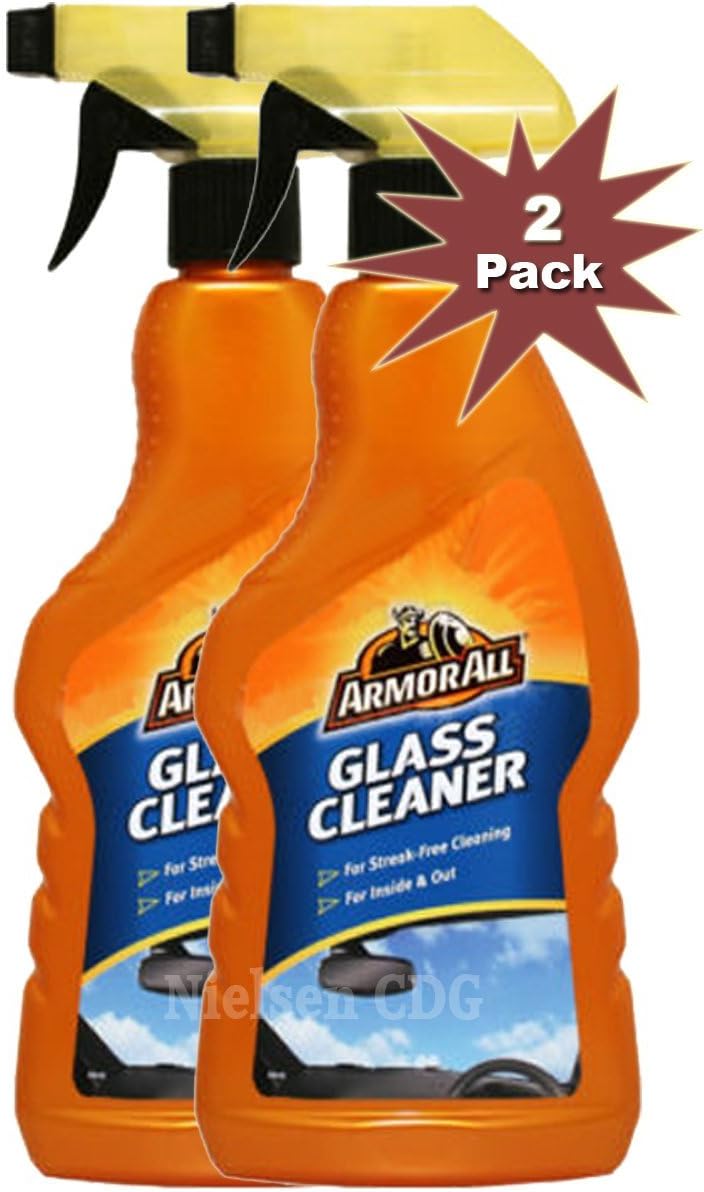 ArmorAll Glass Cleaner Spray 500ml 2pk For Streak Free Cleaning