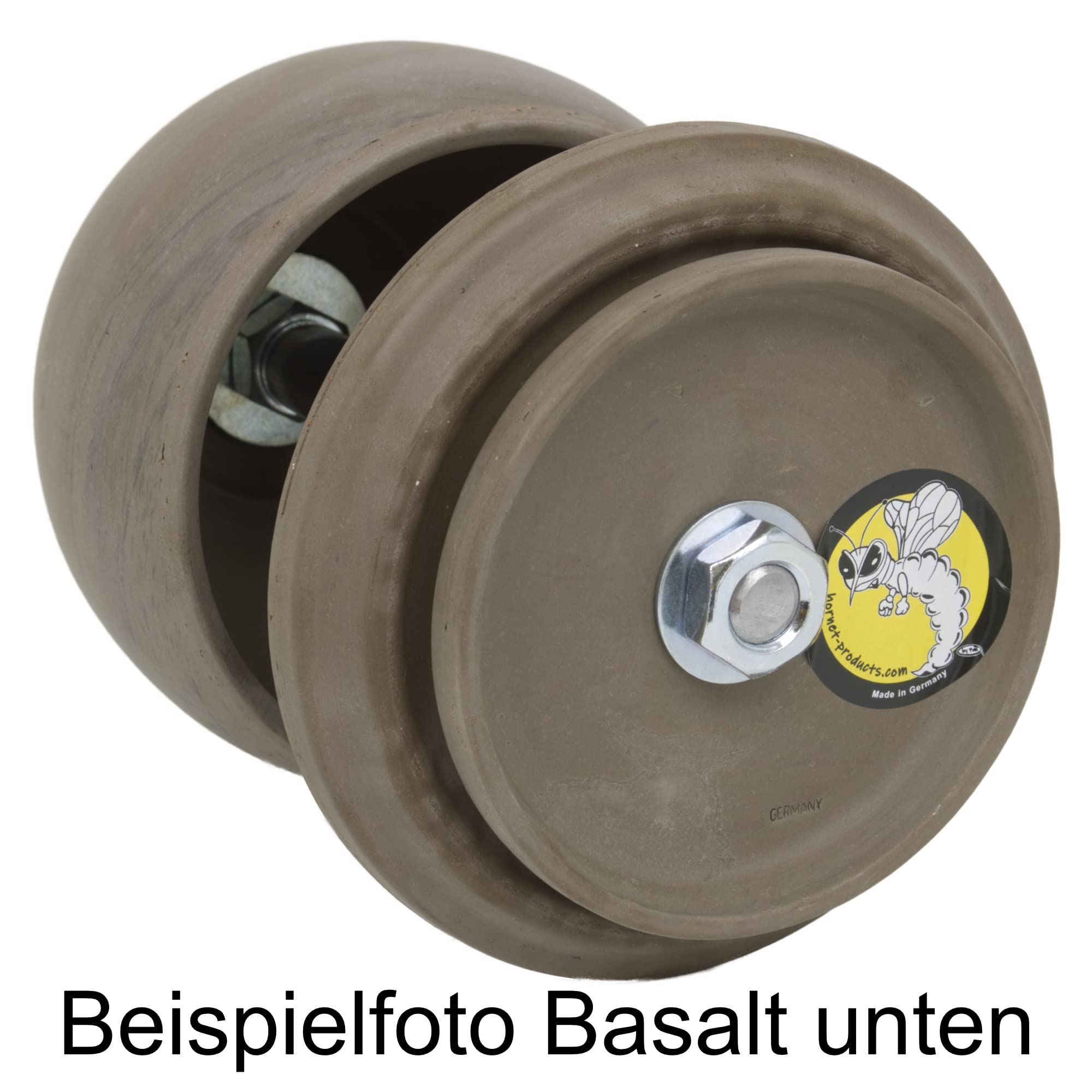 HP Teelichtlampe aus Ton in Basalt Optik - Größe M - Teelichtofen für bis zu 4 Teelichter - Spendet Licht und Wärme - Kerzen Notheizung - Teelichtheizung inkl. Teelichter + Feuerzeug