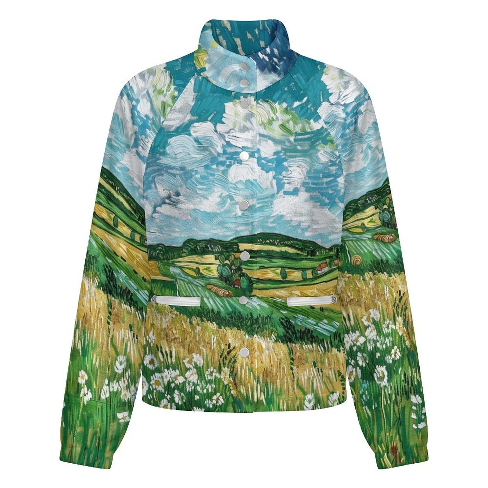 OFFSUM Chaqueta Polar Para Mujer - Hermoso Paisajeabrigo De Talla Grande Para Otoño E Invierno, Tops, Cárdigan, Ropa De Calle De Moda Para Exteriores, Resistente Al Viento, Ropa De Senderismo