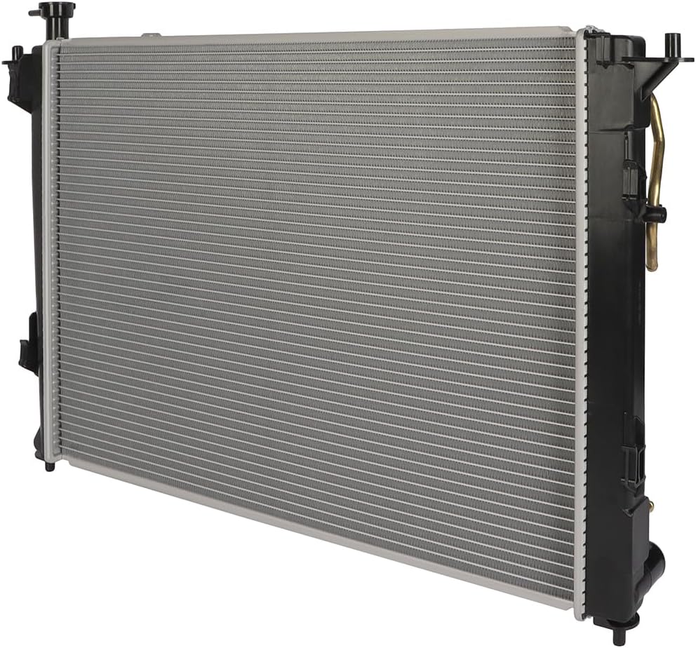 13194 Radiator and 3882 AC Condenser Fit for Hyundai for Santa Fe 2.4L 2010-2012 for Hyundai for Santa Fe 3.5L 2010-2012 for Kia Sorento 2.4L 2011-2015 Aluminum Radiator
