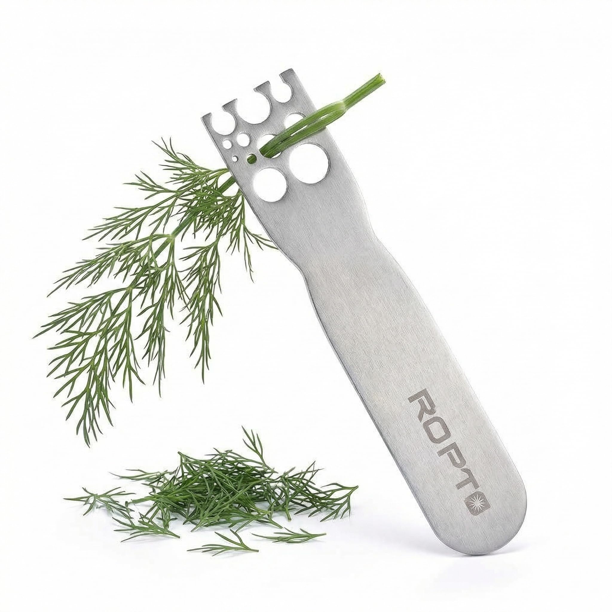 Stainless Steel Leaf Herb Stripper, LooseLeaf Kale, Chard, Collard Greens Kale Razor and Kitchen Herb Stripper