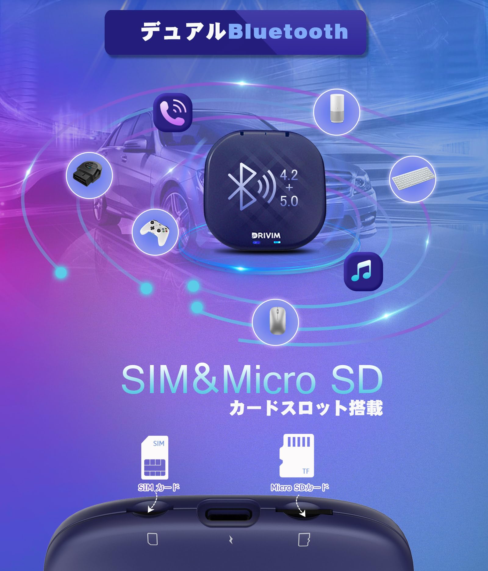 Amazon.co.jp: DRIVIM CarPlay AI Box Android 12.0 アダプター 【日本 
