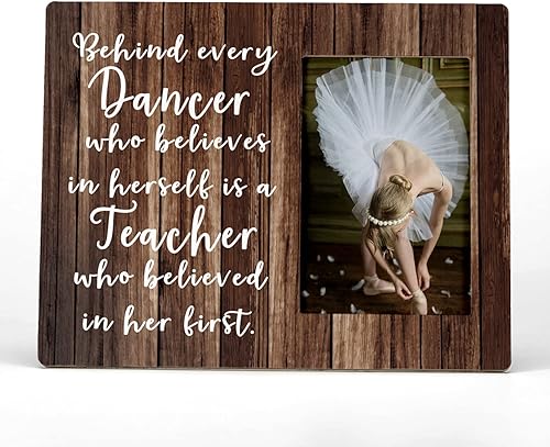 Miniatura 1 de FONDCANYON Behind Every Dancer Who Believes in Themselves - Marco de fotos, regalo de agradecimiento a profesores de baile para mujeres y ella,