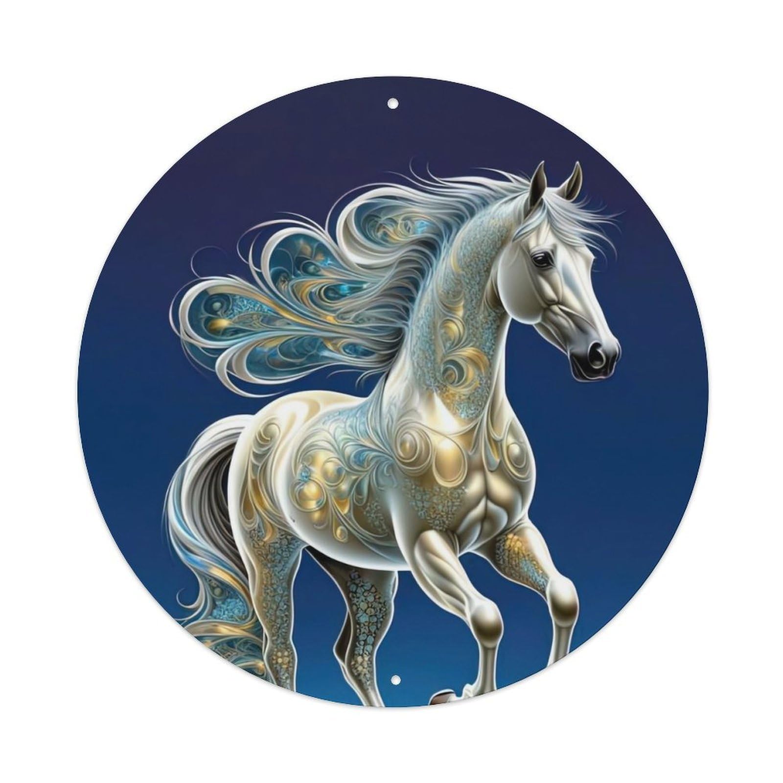 Animal Magical Horses Metal Tin Sign