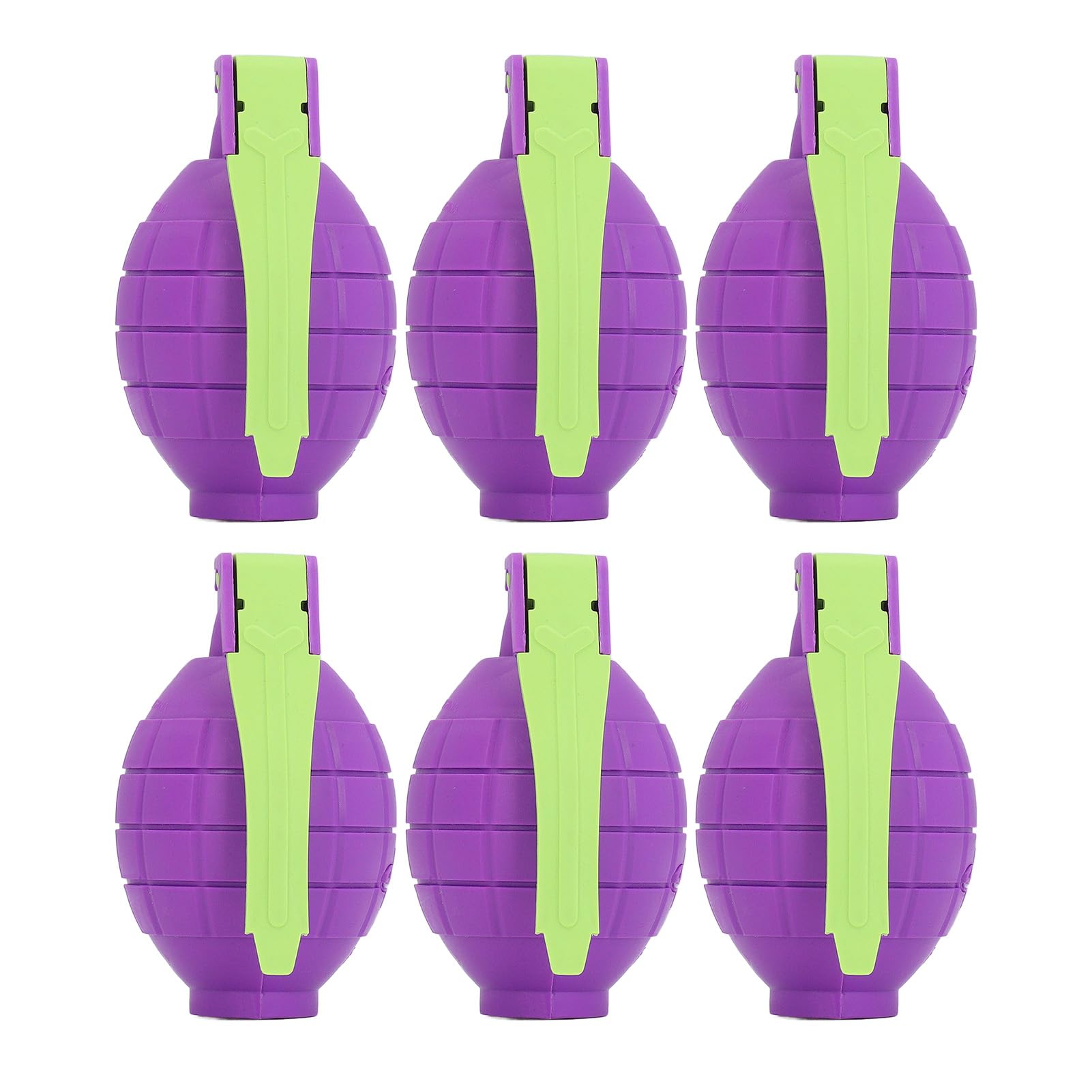 Hztyyier Children Toy Hand Grenades with Sound and Light Effects for Pretend Games, Durable Prop Toys, 6 Pack