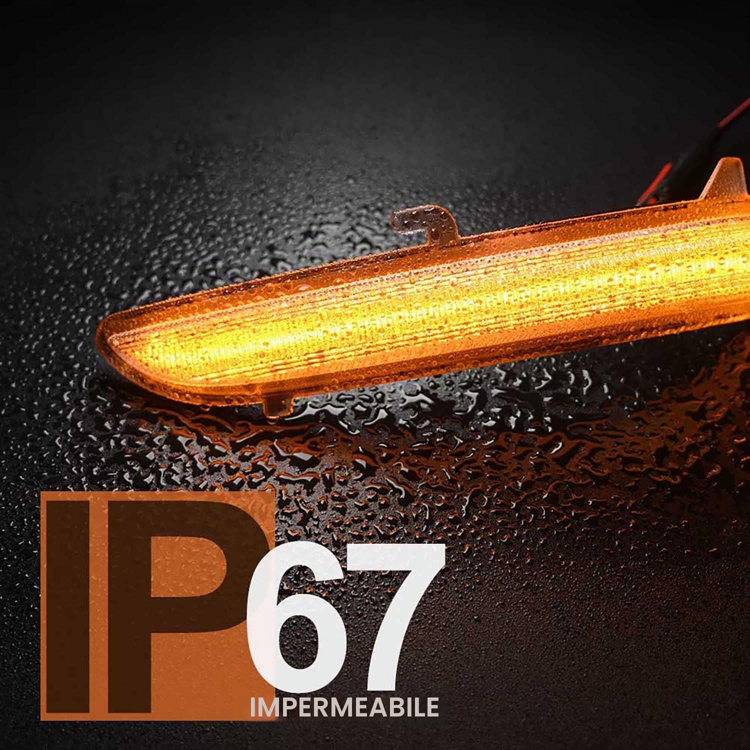 Lampeggiante laterale LED dinamico sinistro + destro per Peugeot 208 MK1 I 2008 MK1 I Citroen C3 MK3 III C4 Cactus Opel Corsa F