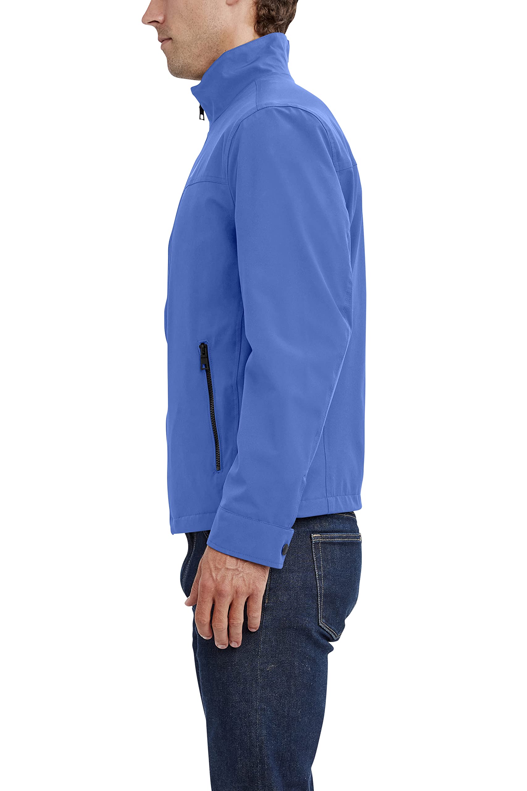 Nautica Giacca A Vento Leggera, Elasticizzata, Per Attività All'aria Aperta, Con Zip Intera, Giacca Da Golf Giacca a vento Uomo (Pacco da 1)