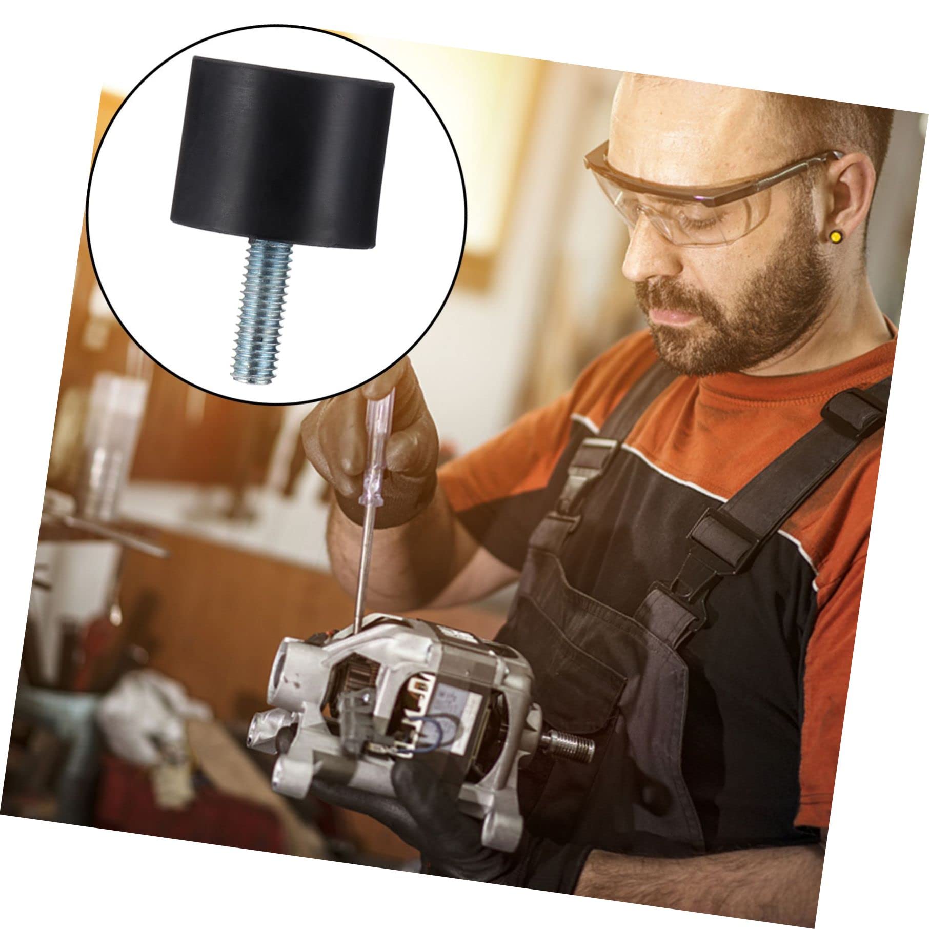 3 Set Di Supporti Filettati in Gomma Per Auto E Barche Ammortizzatori Elastici Per Motori 4 Pezzi*3