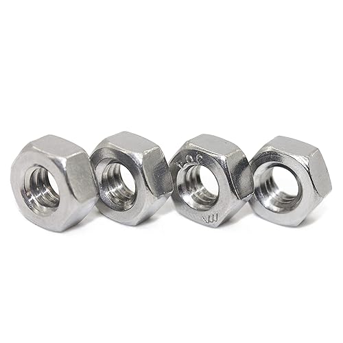 Miniatura 14 de Fullerkreg Tuerca hexagonal con acabado de acero inoxidable 1/2-13, tuerca de acero inoxidable 304 (10 piezas)