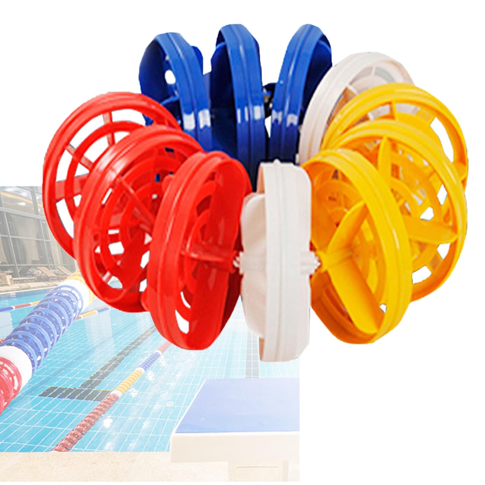 GJMSSMY Floating Pool Safety Divider Lane Line – Adjustable 3.3ft to 60ft, Indoor/Outdoor Use, Depth Separation with Durable Steel Wire (3m/10ft) for Enhanced Safety