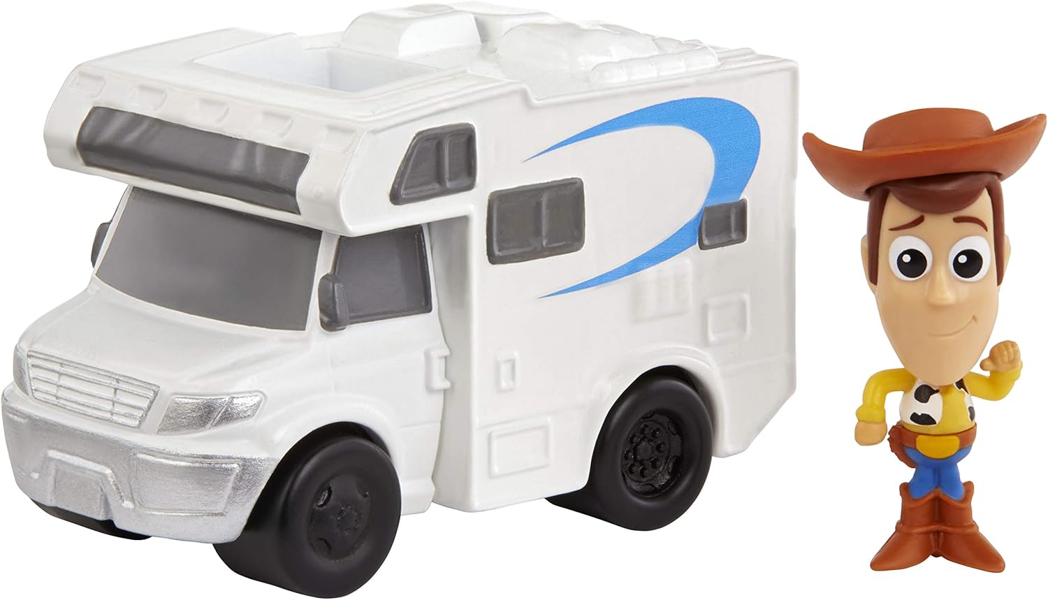 Disney Pixar Toy Story 4 Woody Mini Figure with RV Vehicle, Compact for Home and On-the-Go Play - Image 4