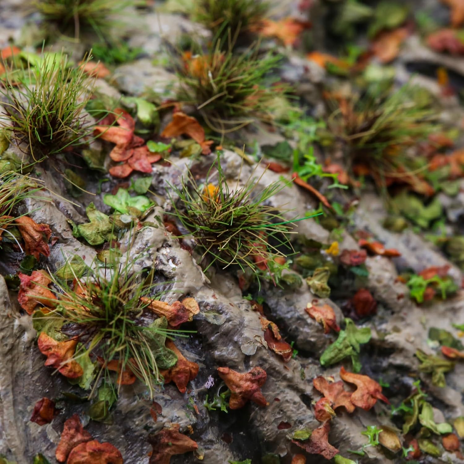 104-pcs 8mm Tall Diorama-Flowers-Grass Model Grass Cluster Humus Dark Brown Static-Grass for Model-Train-Scener Wargaming-Terrain ，Dioramas & DIY Crafts