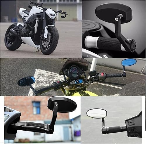 Miniatura 8 de Motorcycle Mirrors for Aprilia Tuono V4 Sxv Bajaj Dominar 400 Pulsar 200 Ns Accessories Motorcycle Mirror Handlebar Bar End Side Rearview Mirrors