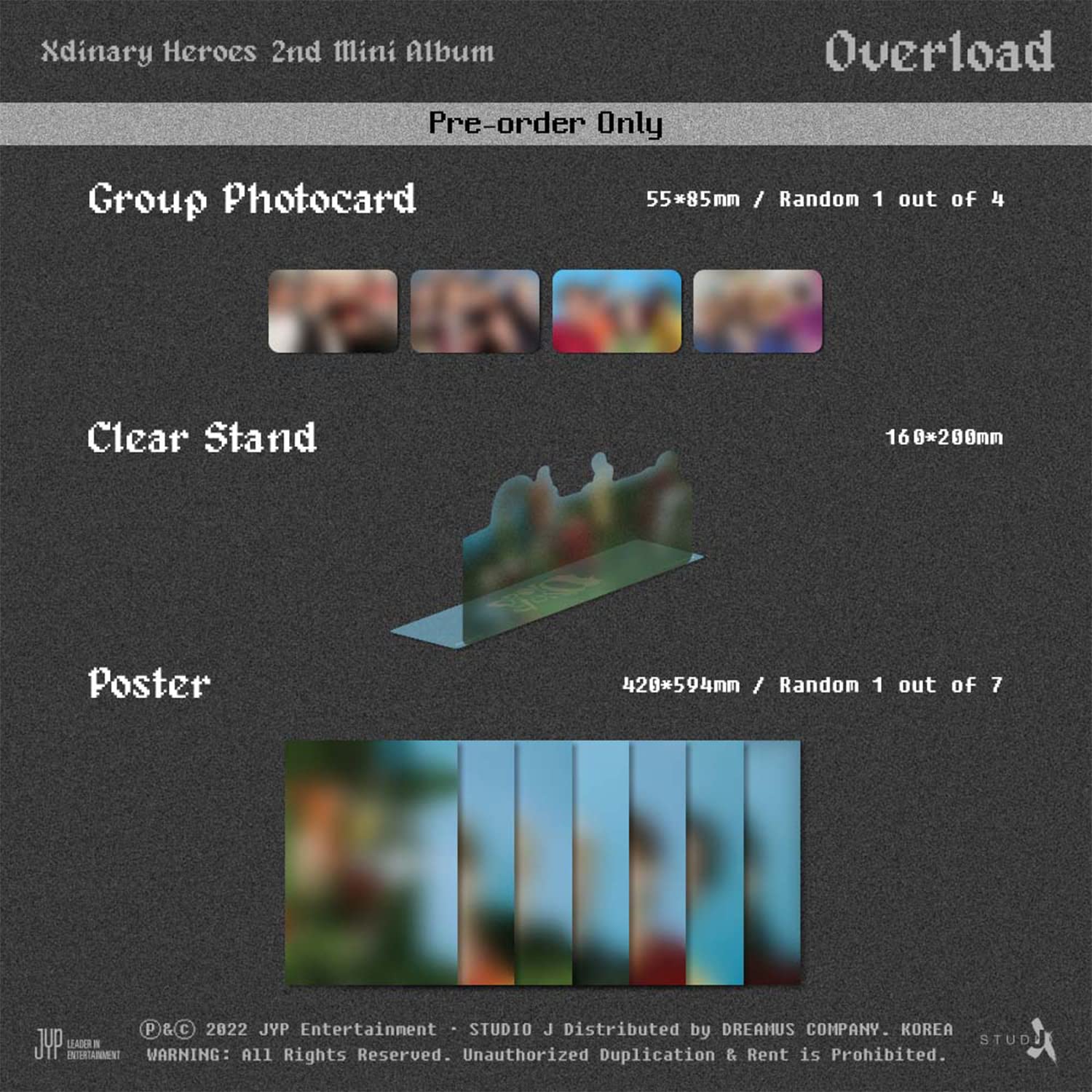 Xdinary-heroes - 2nd Mini Album [Overload] (A Ver.) Photobook + CD
