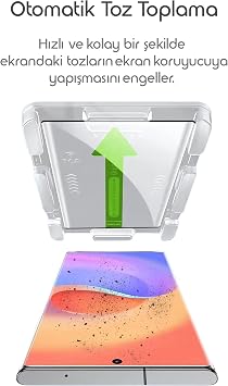 Easy Installation Screen Protector for Rongep Samsung Galaxy S24 Ultra Automatic Dust Collecting Air Bubble-Free Touch and Glass Protector That Fully Coats the Screen That Does Not Affect Image Quality