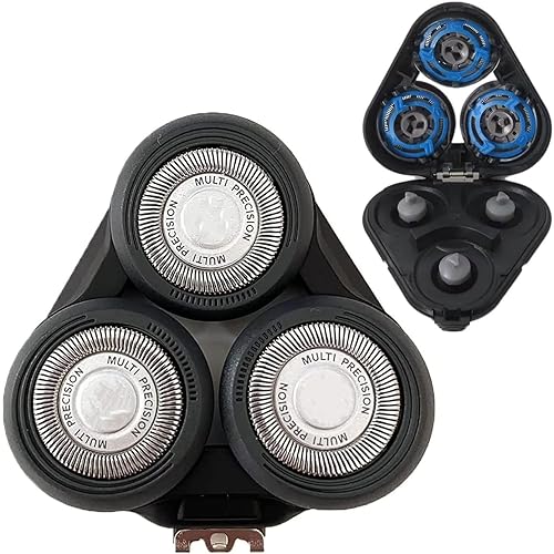 Cabezales de repuesto SH50 de cabeza completa compatibles con Phillip Shaver Series 5000 (S5xxx), S5xxx, PT8xx, PT7xx, 3 cuchillas de repuesto SH50