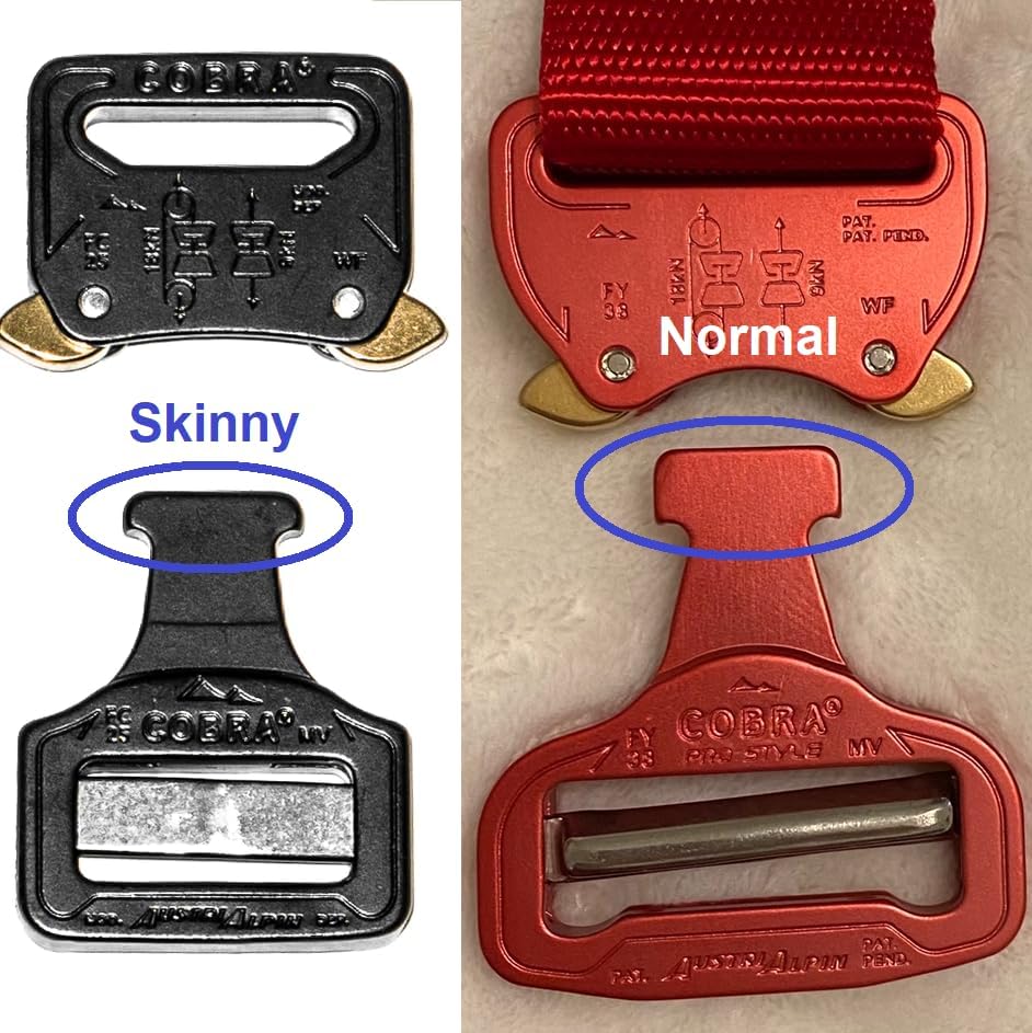 Miniatura 2 de Cobra Buckle - Soporte para cinturón con hebilla de almacenamiento, anillo en D táctico (flaco, azul)