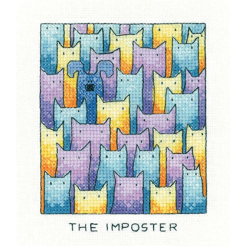 Heritage Crafts Cross Stitch Kit - The Imposter - 14 Count Aida