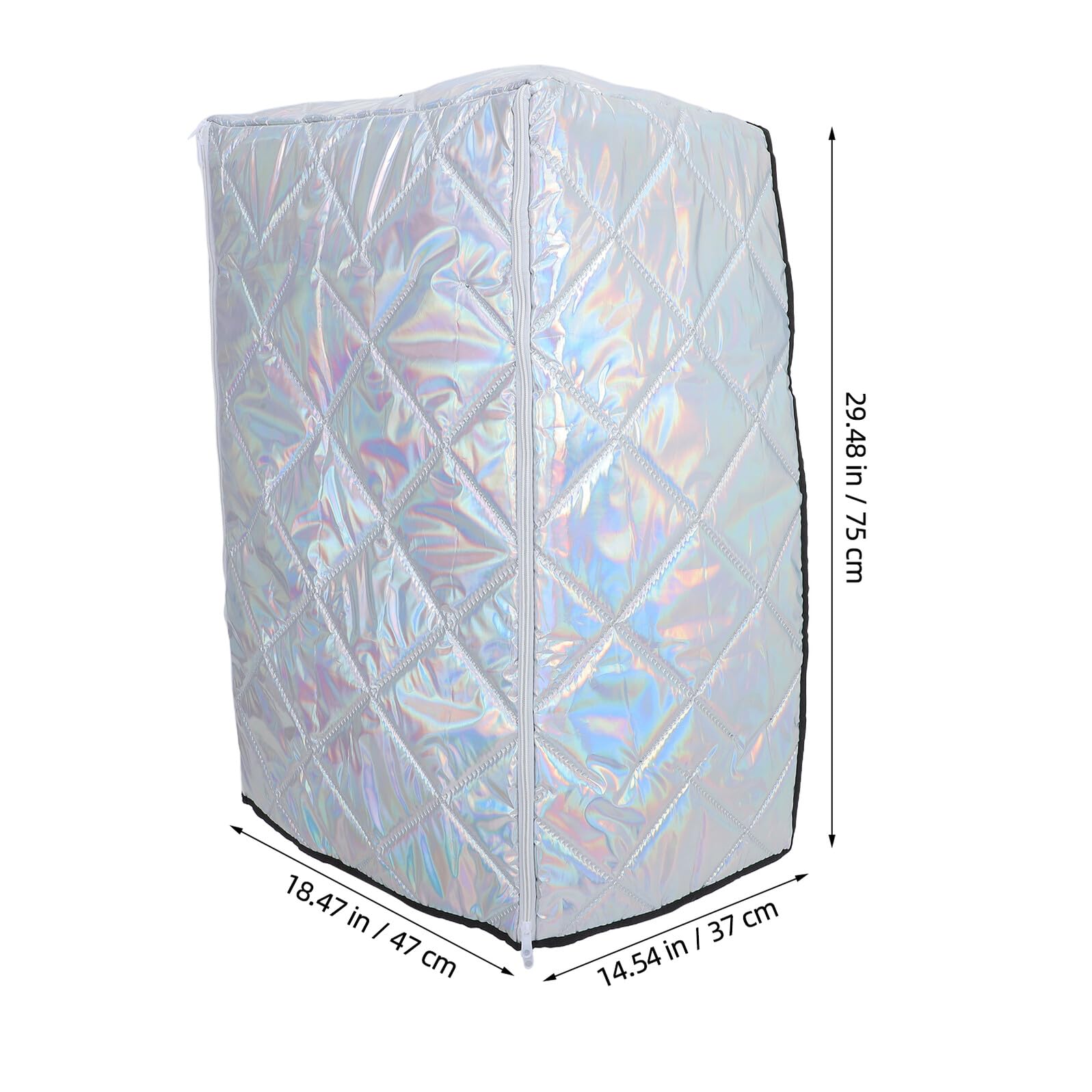 iplusmile Funda Protectora para Calefactor de Pared 47X33X75 CM Resistente al Agua y Polvo Cubierta para Calentador Exterior E Interior Apta para Patio Garaje y Jardín Plateada